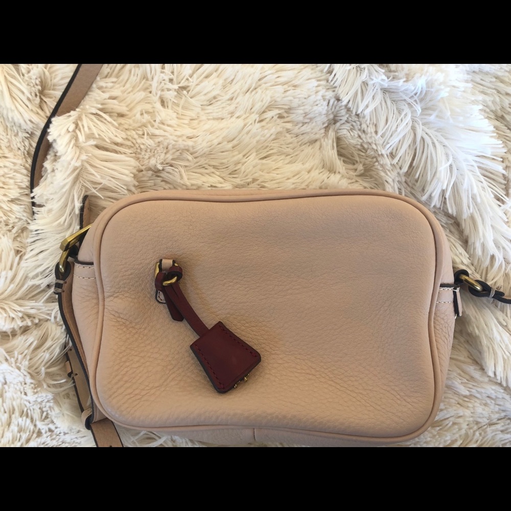 JCrew leather  Signet crossbody blush